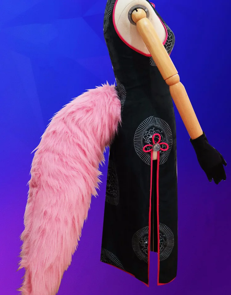 FGO Fate Grand Order Tamamo no Mae Koyanskaya Fox Secretary cheongsam платье униформа наряд маскарадные костюмы и парик очки веер