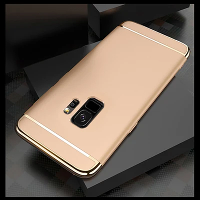 Роскошный чехол для телефона Samsung Galaxy A5 A9 A6 A8 Plus, жесткая задняя крышка для Samsung S8 S9 Plus J4 J6 Plus J8, чехол - Цвет: Gold