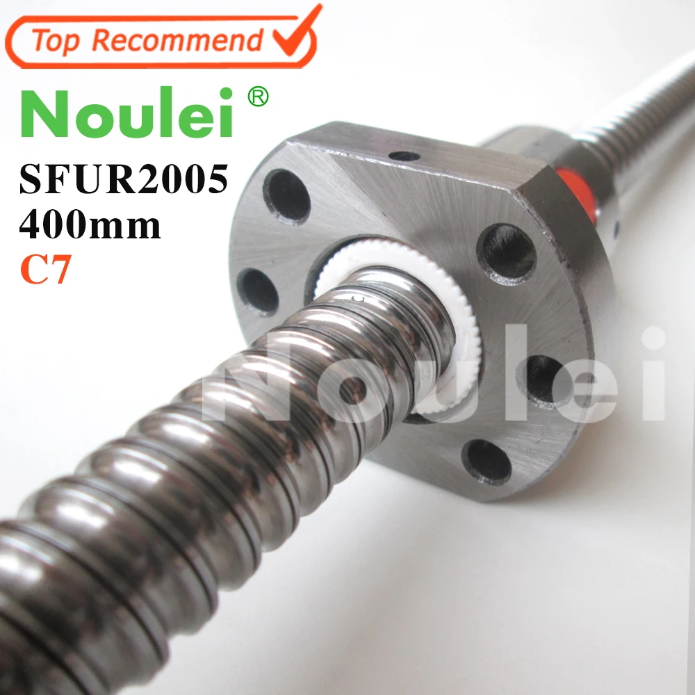 Noulei 2510 C7 400 мм шариковый винт 5 свинцовый с шариковой гайкой SFU2505 BK20 BF20 набор