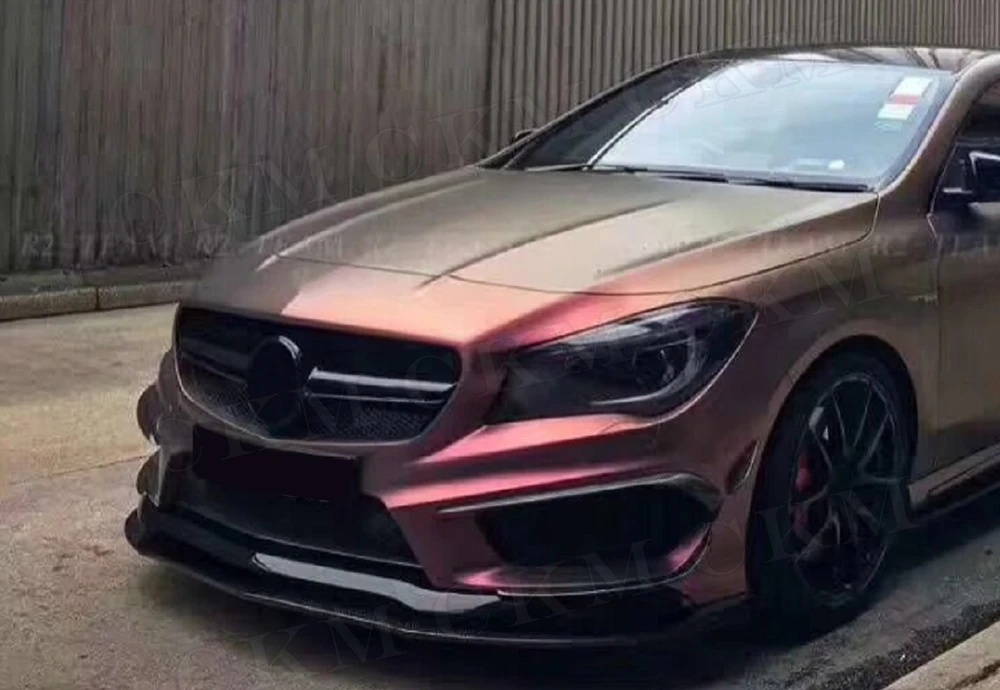 CLA класс углеродного волокна передний спойлер для Mercedes Benz W117 CLA200 CLA250 CLA45 AMG 2013 2016