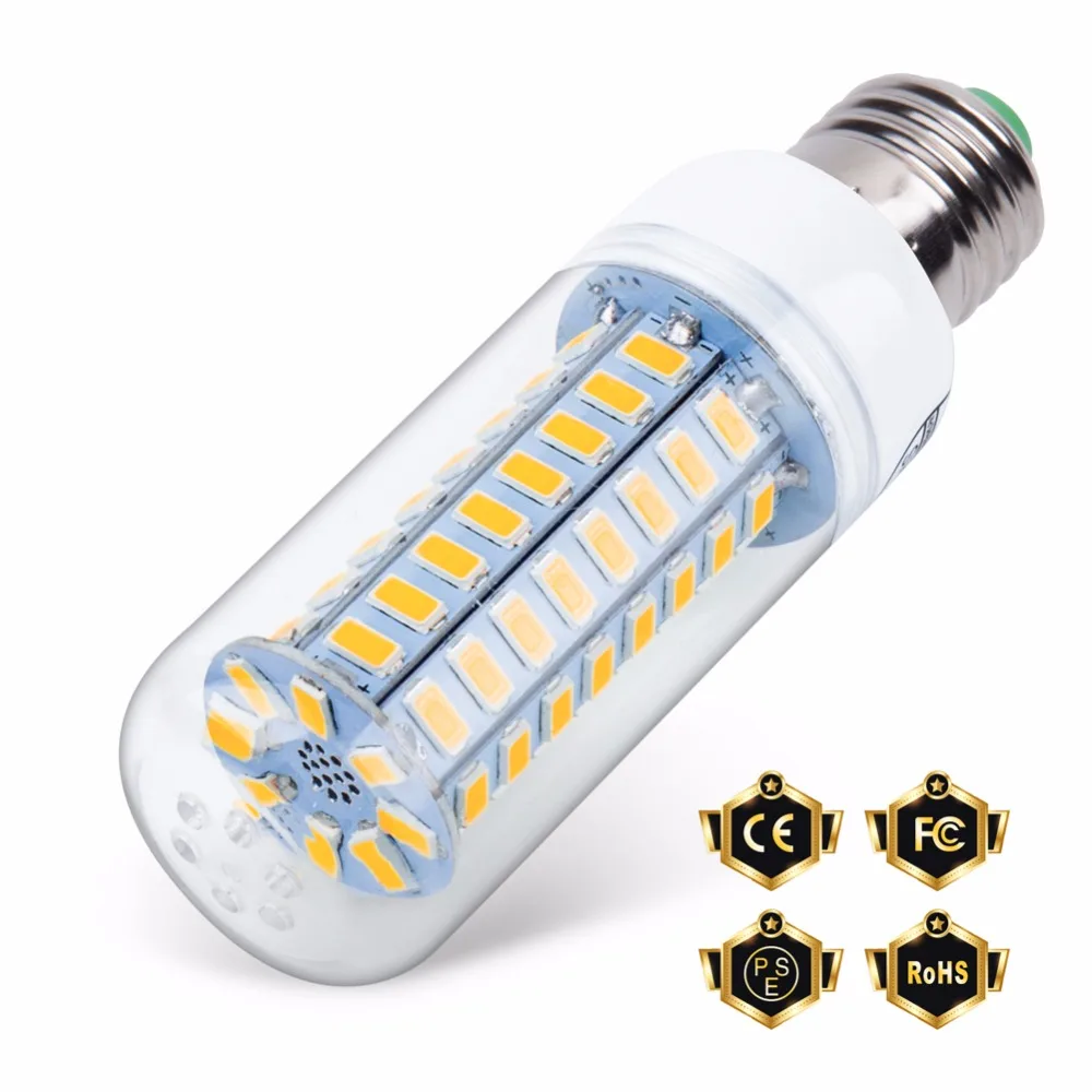 

E27 LED Corn Bulb E14 Candle Light 220V LED Energy saving Lamp SMD 5730 High Brightness Interior Lighting 24 36 48 56 69 72LEDs