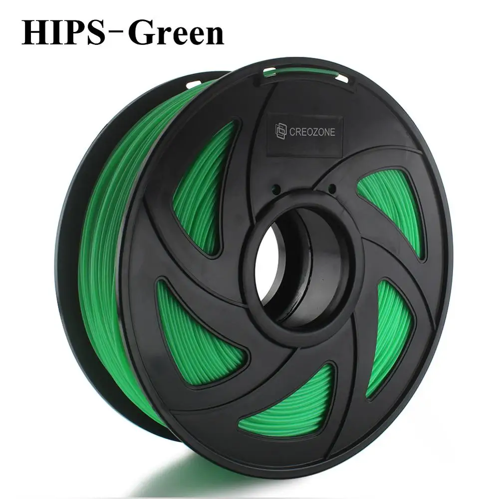 HIPS-Green CREOZONE Премиум нить для 3d принтера 1,75 1 кг PETG ABS углеродное волокно TPU нейлон/PA Металл бедра 3D пластиковая нить - Цвет: HIPS-Green