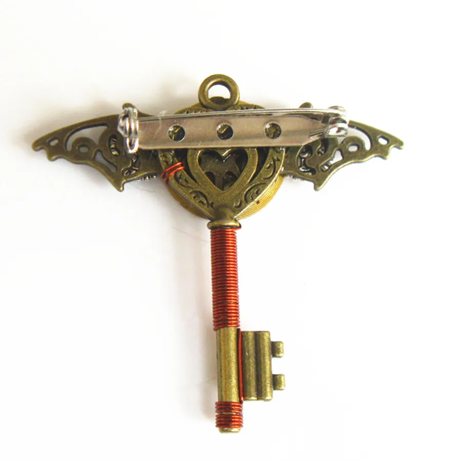 Мужская/Женская Винтажная брошь в стиле стимпанк/готика/рок | Украшения и