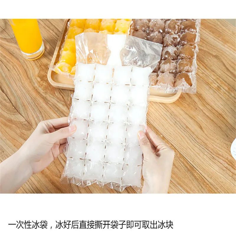10 штук упак. одноразовые пакеты для льда лоток с формой кубиков Лето DIY питьевой