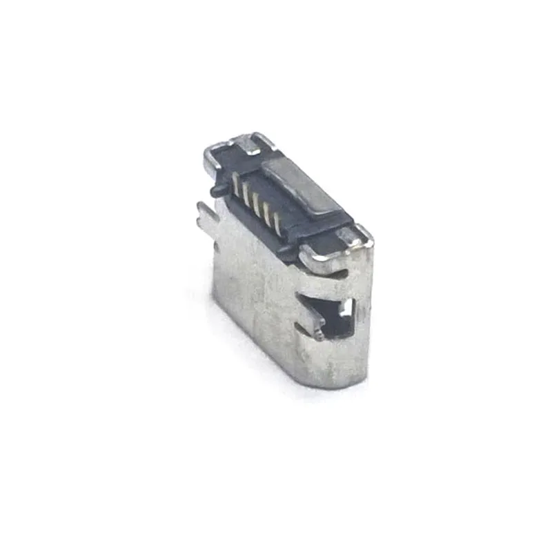 30 шт./лот плоский край 5 Pin Тип B SMT микро USB Разъемы женский ПОРТ Jack Tail Sockect Разъем