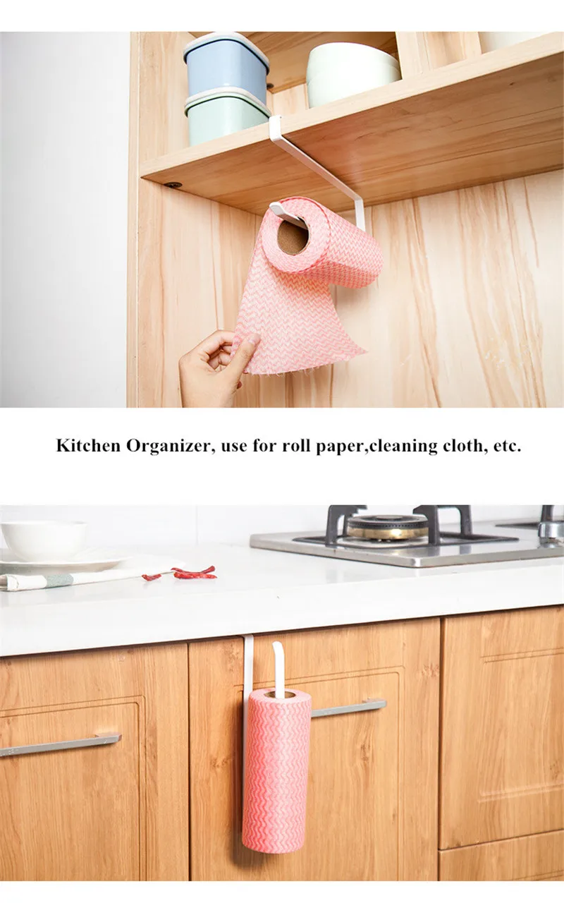 Вешалка для кухонного шкафа вешалка туалетной бумаги полотенец полка органайзер