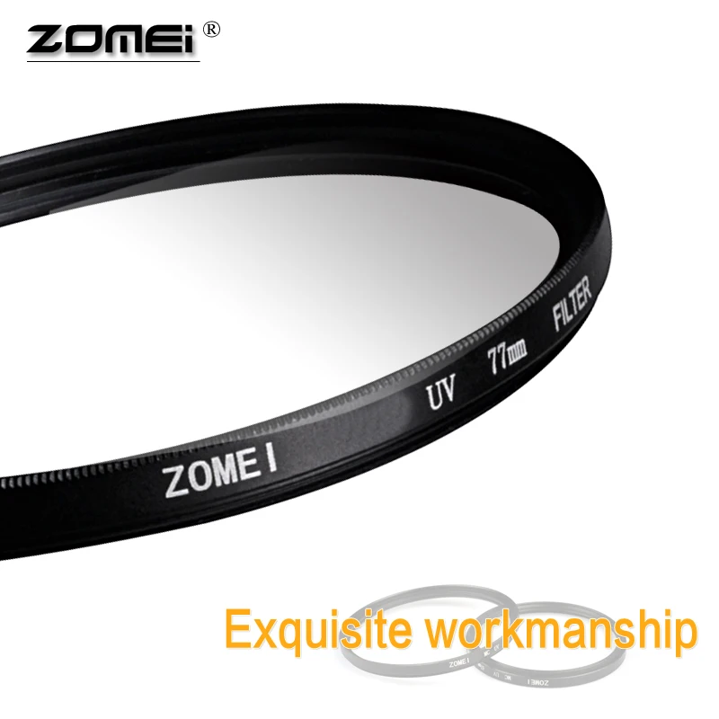 УФ фильтр Zomei для камеры защита объектива Ультрафиолетовый DSLR 37/40 5/49/52/55/58/62/67/72/77/82