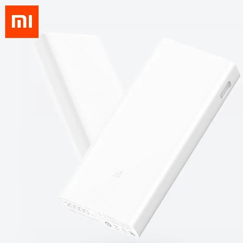 xiaomi power bank 20000mah портативная зарядка повербанк Поддержка QC3.0 Двойной USB внешний аккумулятор mini mi powerbank внешний аккумулятор для телефона