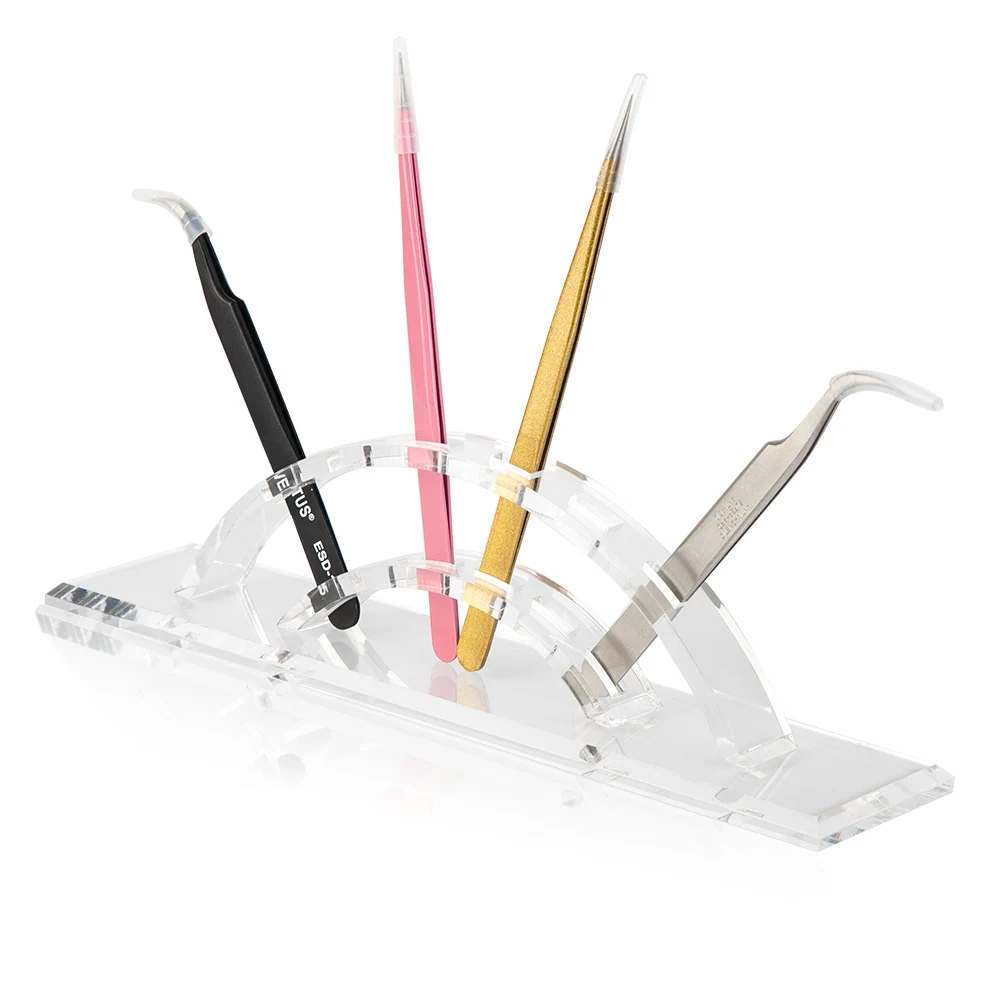 Zwellbe Пинцет держатель для хранения наращивание ресниц пинцет бровей ножничный