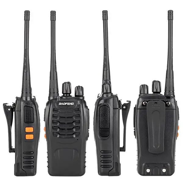 SOONHUA BF 888S 2 шт. иди и болтай Walkie Talkie “иди 5 Вт 400 470 МГц Talkie“ переносные рации с