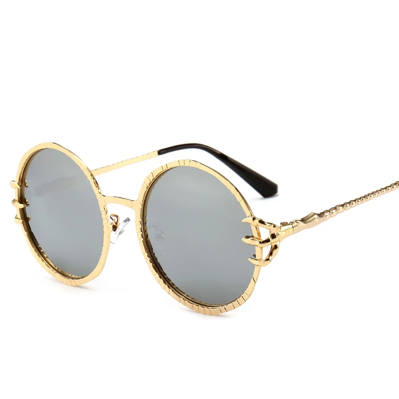 Модные круглые солнцезащитные очки поляризованные Для женщин ретро металл