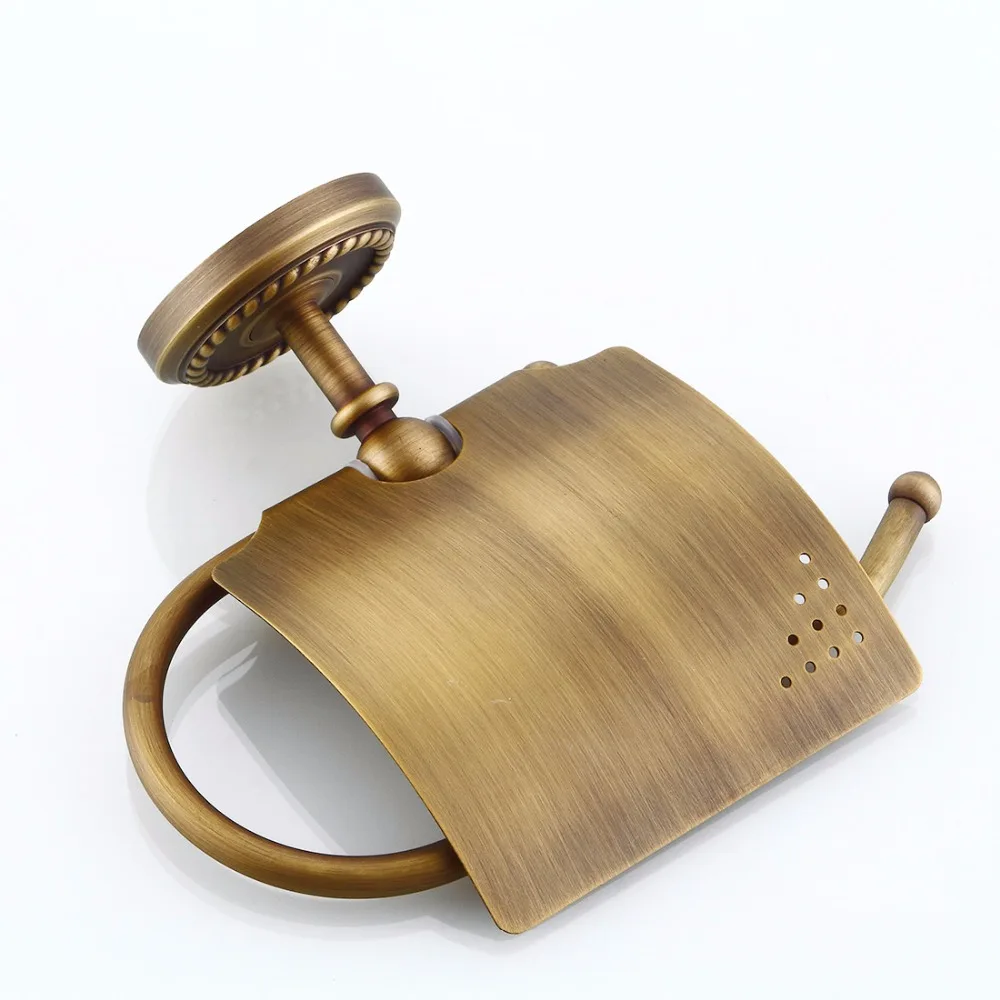 FLG античный латунный держатель для бумаги рулона салфеток латунная конструкция