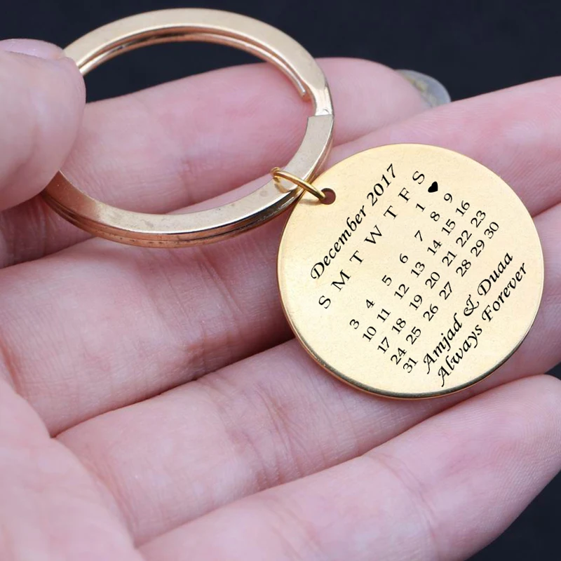 Гравировкой календарь Амджад и Duaa всегда Forvever персонализированные таможенное