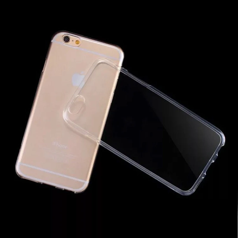 Прозрачный мягкий ТПУ чехол для iPhone 6 6S 8 Plus 7 5 5S силиконовый ультратонкий легкий