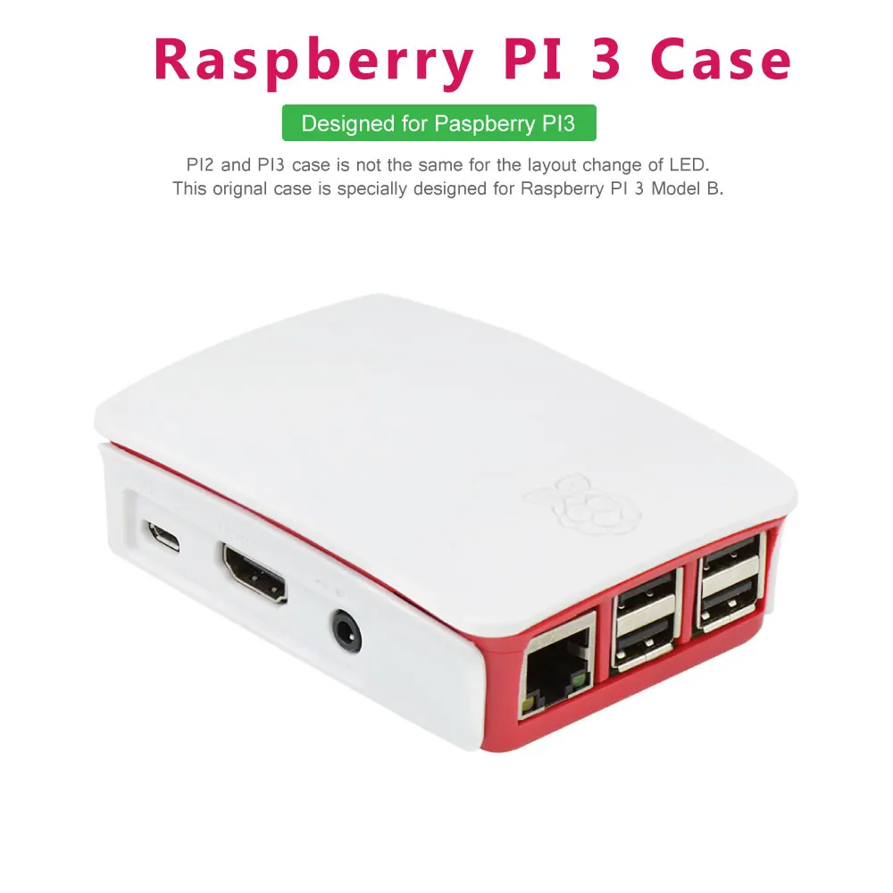 Raspberry Pi 3 Чехол Коробка ABS только для Model B доска Пластик Защитный чехол