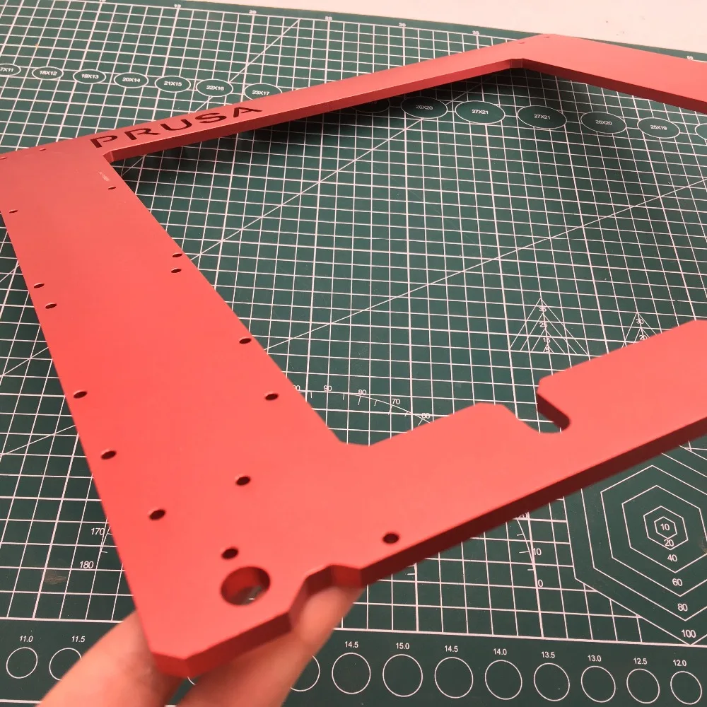 1 набор анодированный алюминиевый Prusa i3 рама комплект с подогревом кровать