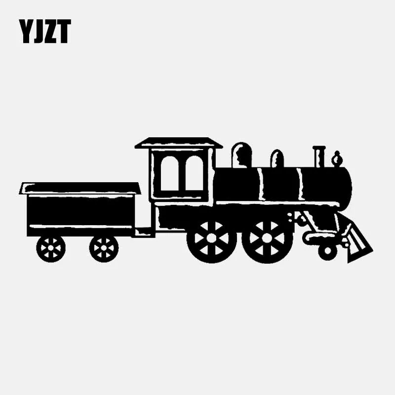 

YJZT 17 см * 6,1 см художественная личность поезд автомобиль наклейка виниловая наклейка черный/серебряный цвет