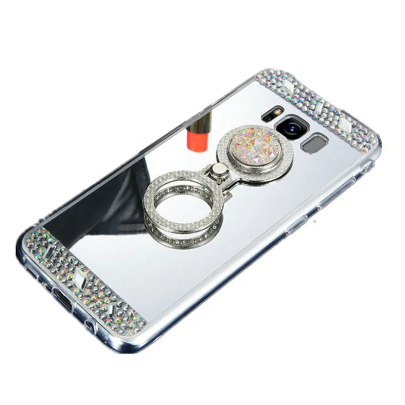 Чехол для мобильного телефона Samsung Galaxy J4 + SM J415 J6 Plus J8 A6 A8 2018 S8 S9 чехол зеркальное