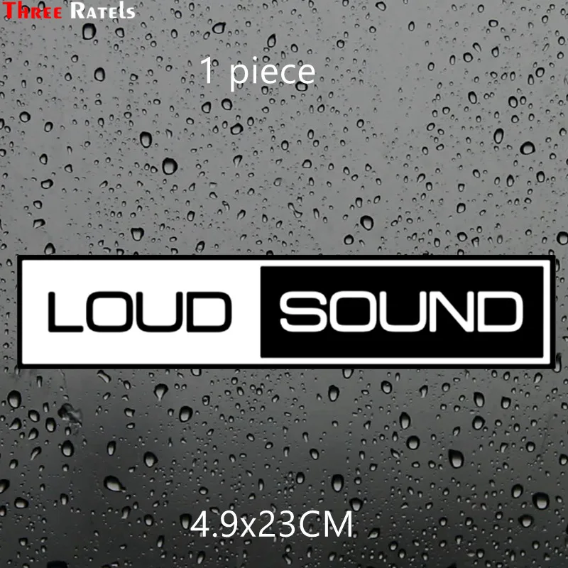 Three Ratels TZ-1406 4.9*23см 1-5 шт полноцветные виниловые наклейки на авто автозвук LOUD SOUND ЛАОД САНД прикольные наклейки на автомобиль автомобильная наклейка