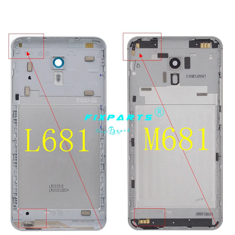 Чехол для задней крышки аккумулятора MEIZU Note 3 L681h запасная Задняя крышка батареи