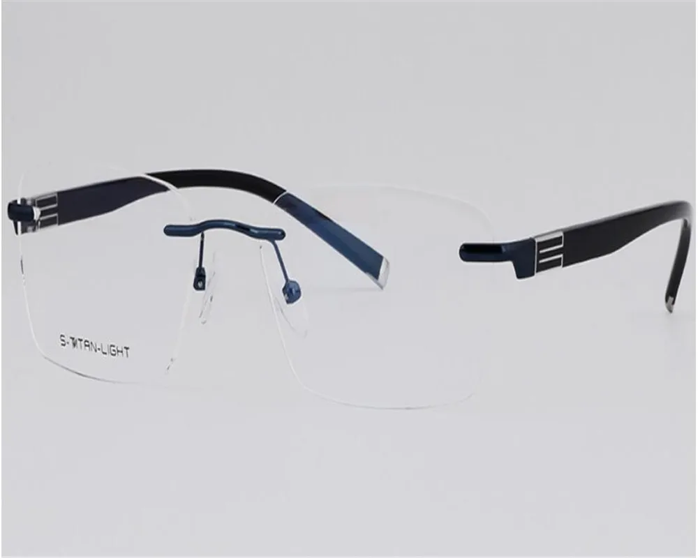 

MONGOTEN Business Design Men Fashion Rimless Alloy Progressive Multi-focal Lens Eyewear See Near Far Presbyopia Reading Glasses