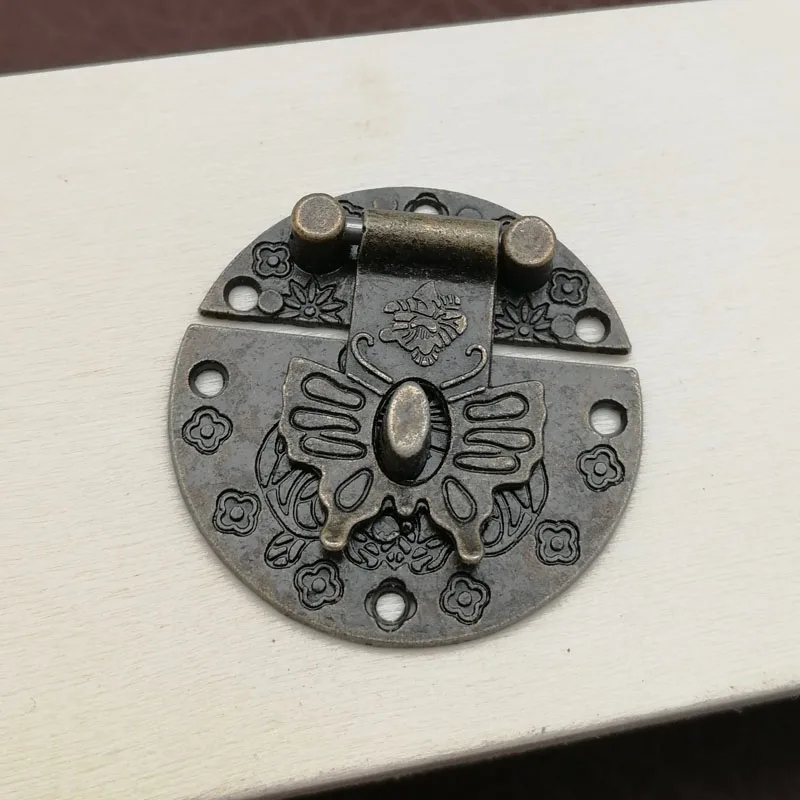 8x Wooden Jewellery Box Antique Brass Buckle Metal Hasp Latch Lock Decorative Bronze Pattern Carved 39mmx39mm | Обустройство дома