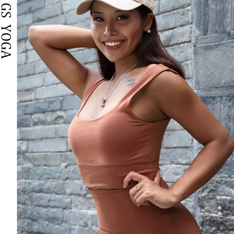 Women Sexy U back shockproof Sports Bra female autumn and winter Running Top fitness Yoga vest bra Gym workout clothes | Спорт и