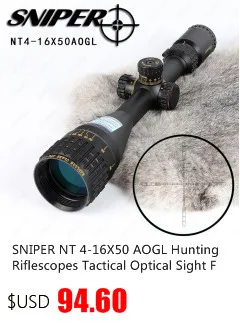 SNIPER NT 3,5-10X40 AOGL охотничьи оптические прицелы тактический оптический прицел полноразмерный стеклянный гравированный прицел с подсветкой RGB