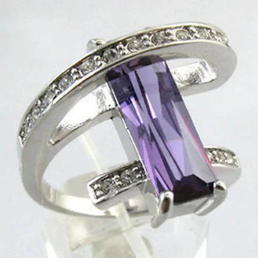 Hot selling&gt@@ Wholesale price 16new ^^^^Noblest tibet silver purple opal ring 6-9# -Bride jewelry free shipping | Украшения и