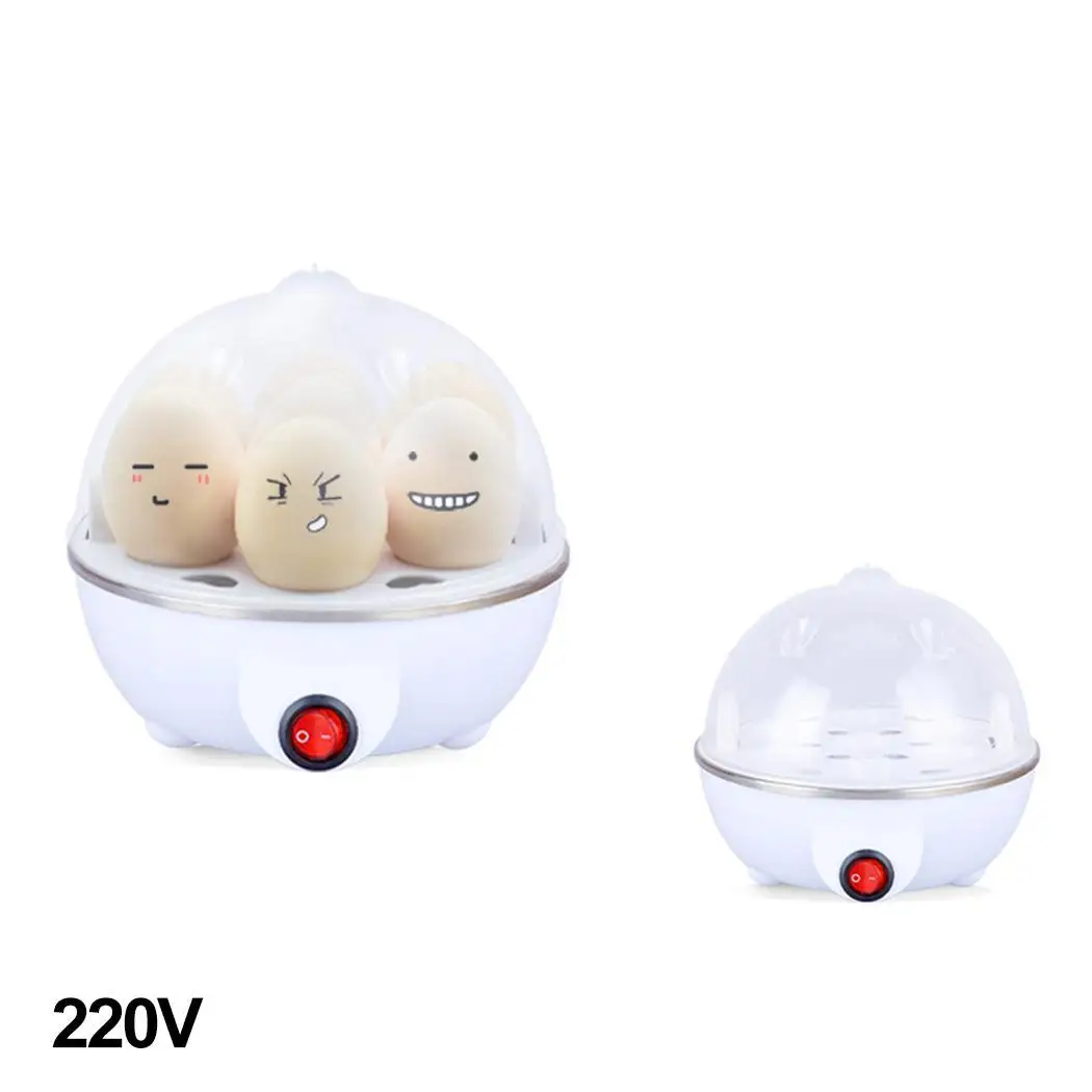 220 V Многофункциональный Электрический до 7 яйцеварка мини Пароварка для яиц кухонный инструмент - Цвет: white 220v