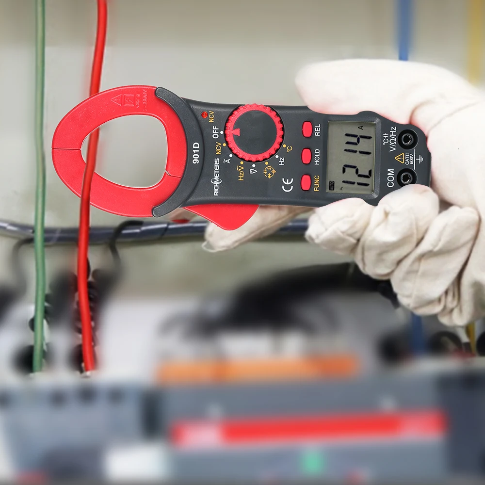 Цифровой измеритель-зажим RICHMETERS RM901D 4000 отсчетов Бесконтактный индикатор