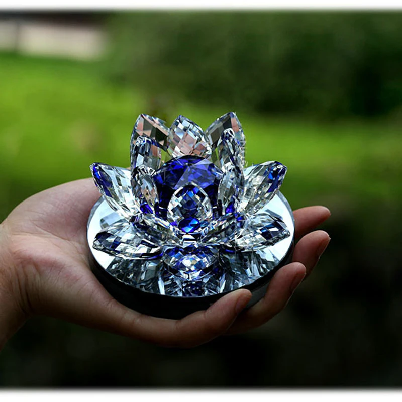 Свадебные сувениры красочный Цветущий хрустальный Лотос пустой флакон для духов