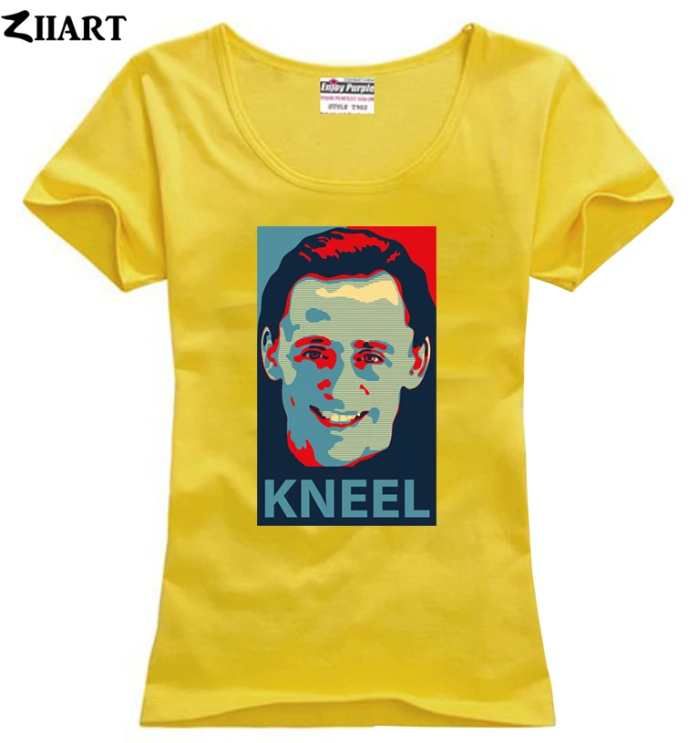 Kneel Before Me Loki tom hiddleston Laufeyson Odinson Prince of Asgard Женская хлопковая футболка с