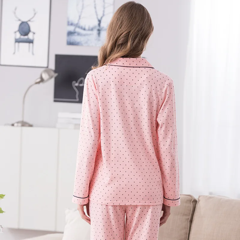 Бесплатная доставка весенне осенняя пижама из 100% хлопка клетчатая с длинным