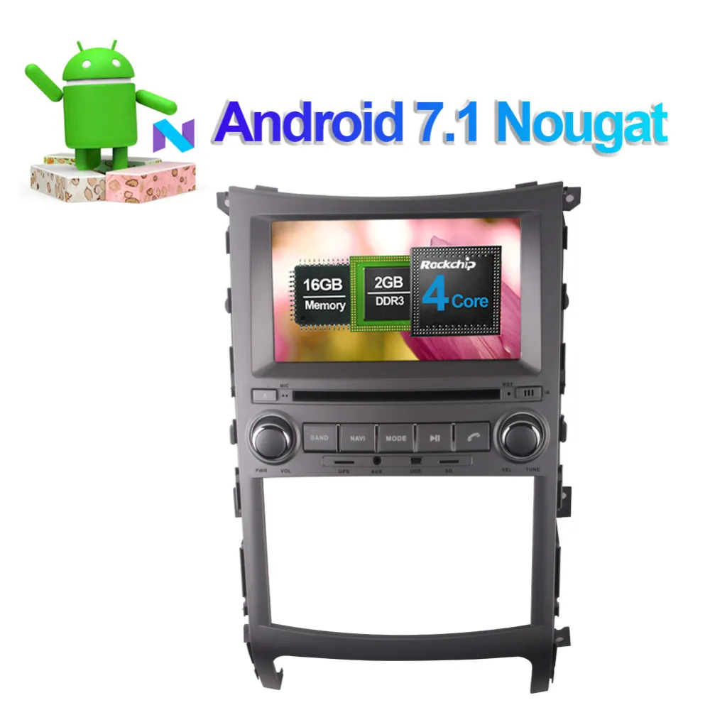 7-дюймовый автомобильный DVD-плеер с восьмиядерным процессором ОЗУ 4 Гб Android 8 0