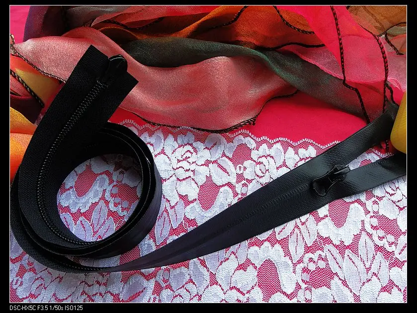 Новинка 5 # разъемная застежка-молния черный оливковый двойными собачками good Market