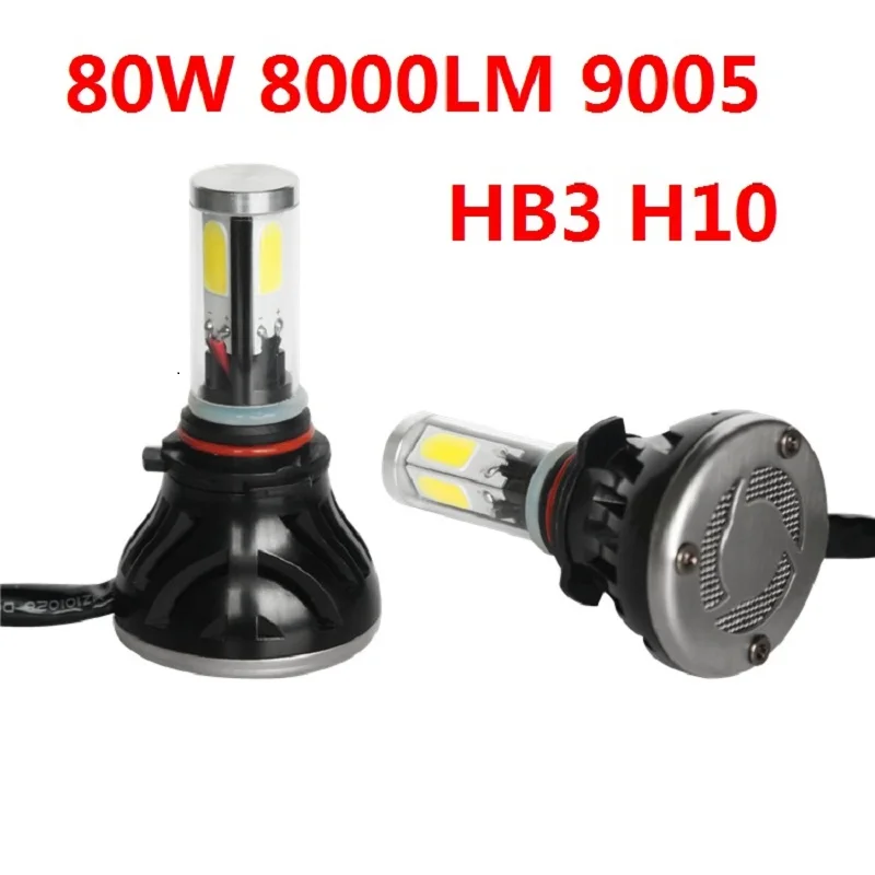 80 Вт/комплект 8000LM 9005/HB3 H7 H11 Светодиодный светильник набор Plug &amp play автомобильный H1