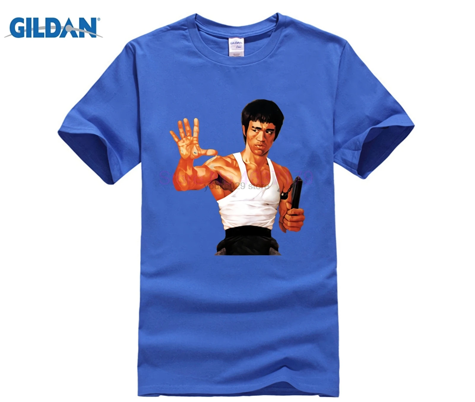 Kungfu Creator Брюс Ли Нун Чакс Футболка мужская MMA основатель футболка hombre Jeet Kune Do Топ