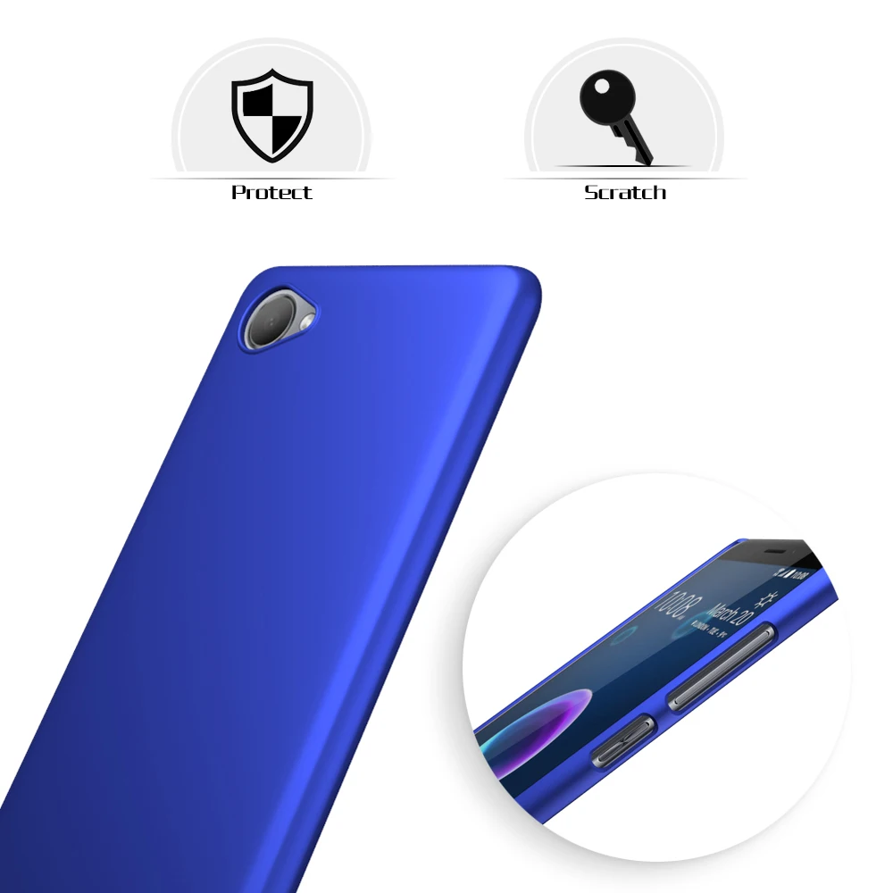 SLEO для htc Desire 12 Case ультра тонкий жесткий Пластик задняя крышка телефон случаях