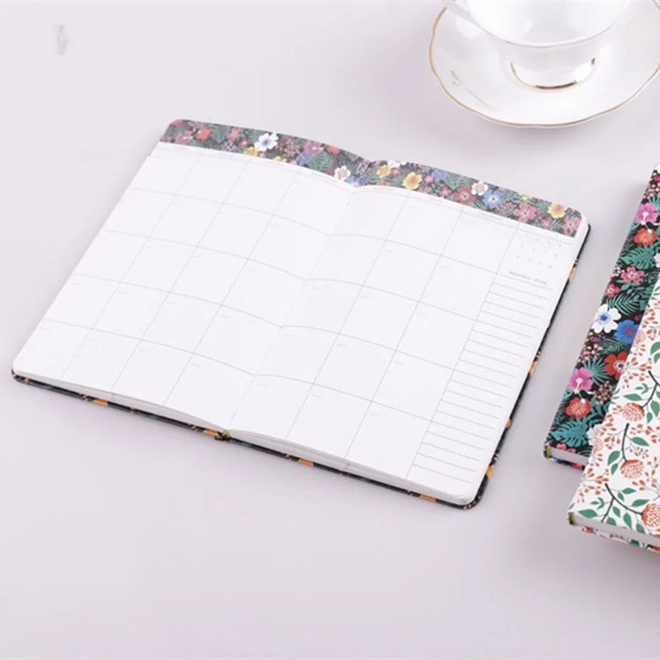 Creative Stationery Notebook Color Mini Pocket Hand Book Year Weekly Planner Agenda Diary Filofax Flowery Journal Notepad | Канцтовары