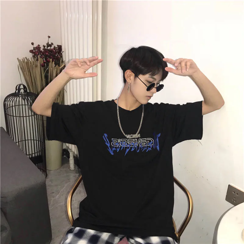 Женская футболка летняя с круглым вырезом в стиле Харадзюку женский топ коротким