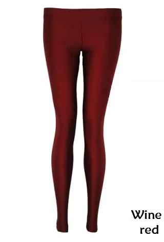 Wine red Лето, Skyblue, розовый, черный, белый цвет, бег, фитнес, Неоновые Леггинсы для йоги, эластичные леггинсы для подростков, для спортзала, для подвижных тренировок, леггинсы - Цвет: Wine red