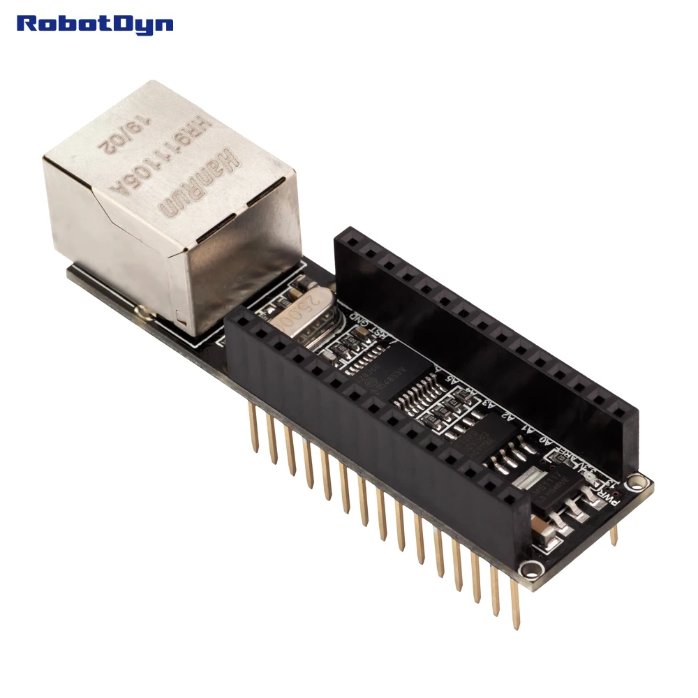Экран Ethernet Nano V3-ENC28J60. Для использования с Arduino | Электронные компоненты и