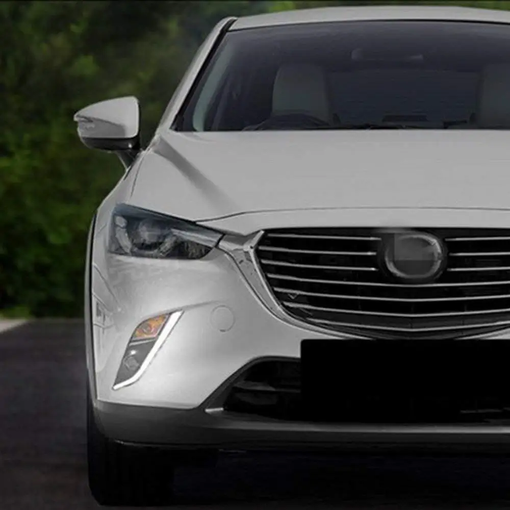 Светодиодные фары дневного света DRL для Mazda CX-3 2016 + 6000K светодиодный передний