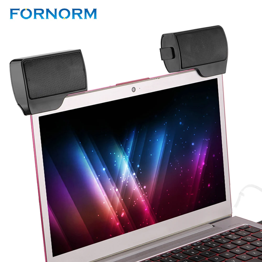 FORNORM портативный динамик мини клип на USB питание бас стерео 3 55 мм разъем