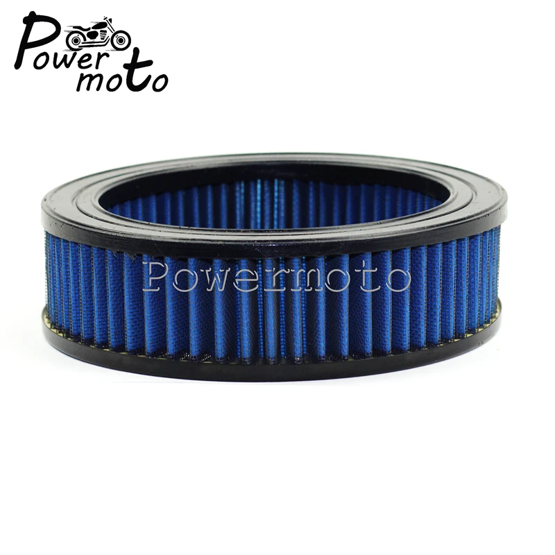 Мотоциклетный круглый воздушный фильтр мотоциклетный Синий с высоким потоком