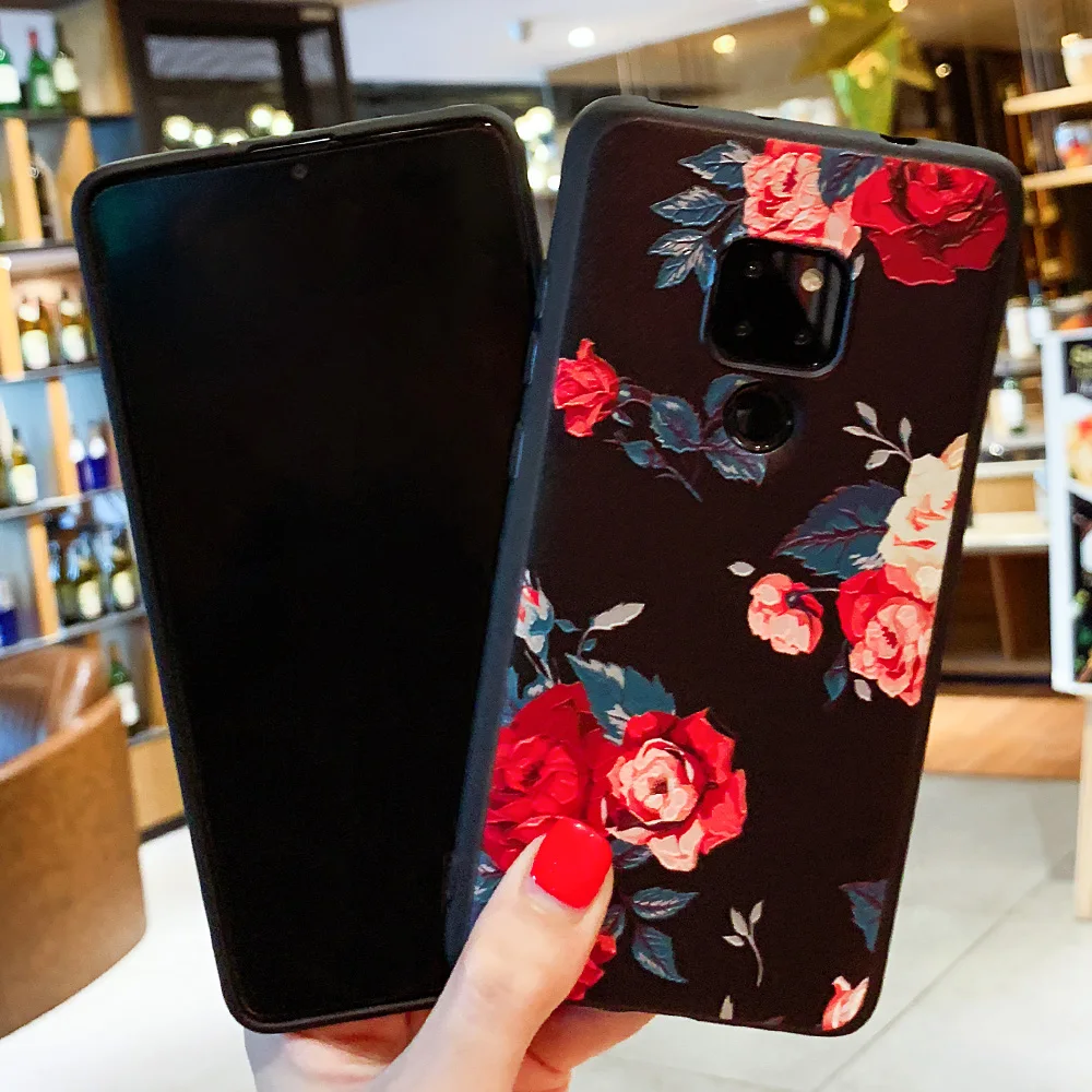 Цветочный чехол для Huawei Mate 20 10 P20 P30 Lite Pro P10 P8 P9 2017 чехлы P Smart 2019 Honor 7X 9 lite Nova 2i |