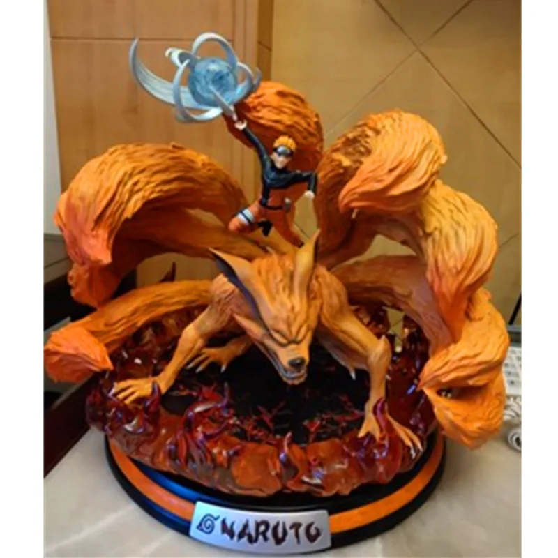 Аниме Наруто Ninetales Курама Наруто удзумаки GK смола статуя фигурка коллекция модель украшения G2476