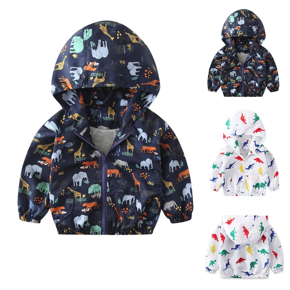 Модное детское пальто унисекс осенняя куртка Верхняя одежда ветровка с