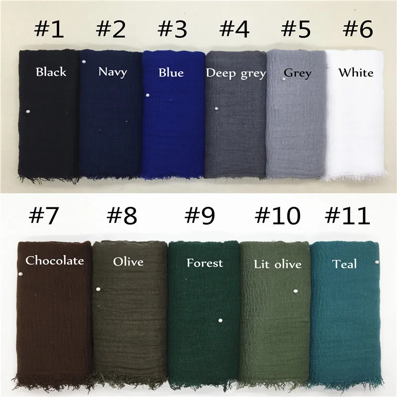 1PC Women skin hijab pearl bubble plain Maxi scarf shawl fashion muslim hijabs hot sale scarves shawls islamic foulard 31 color |